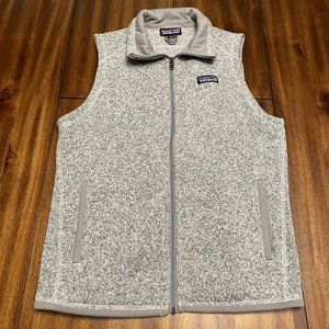 Patagonia Better Sweater Full Zip Vest Womens Medium Grey Sleeveless Fleece